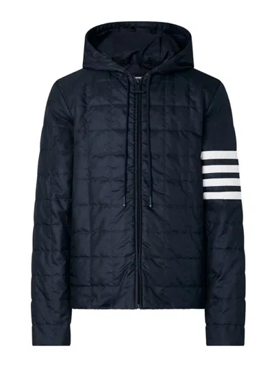 Thom Browne Short Down Jacket In Blue
