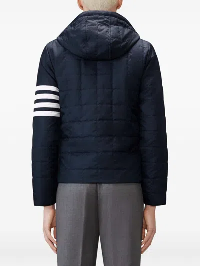 Thom Browne Short Down Jacket In Blue