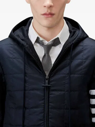 Thom Browne Short Down Jacket In Blue