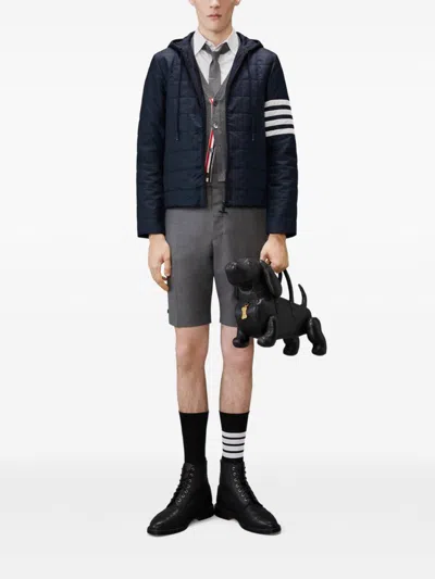 Thom Browne Short Down Jacket In Blue