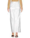 Msgm Casual Pants In White