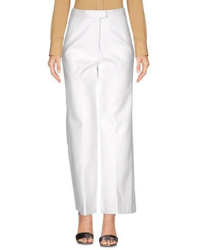 Msgm Casual Pants In White