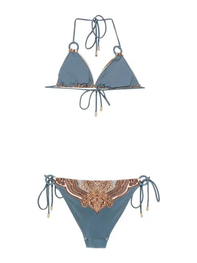 Zimmermann Mahon Triangle Bikini Set In Multi