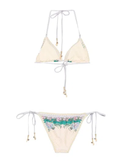 Zimmermann Indra Triangle Bikini Set In Multi