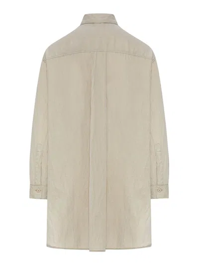 Transit Oversized Linen Shirt In Neutral