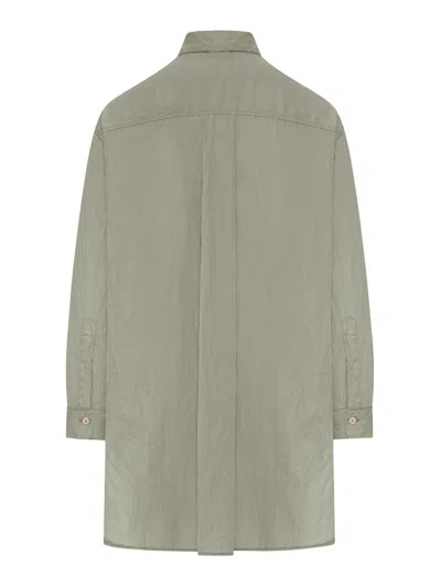 Transit Oversized Linen Shirt In Gray