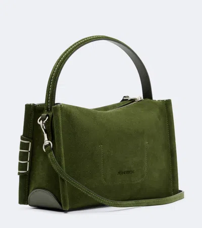 Jw Anderson W Anderson Womens Khaki Loafer Suede Shoulder Bag In Green
