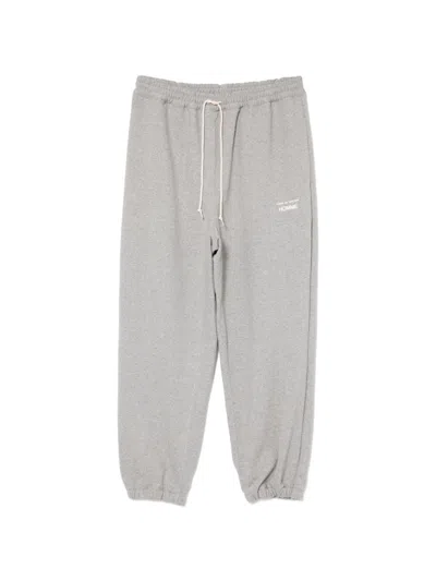Comme Des Garçons Light Grey Baggy Elasticated Sweatpants In Multi