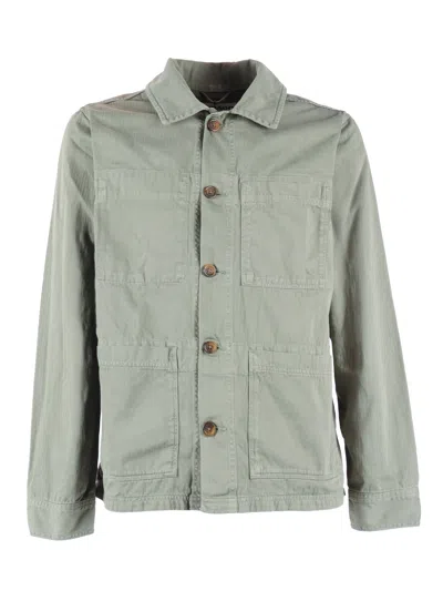 Sebago Dorr Lightweight Herringbone Jacket In Gray