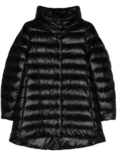 Herno A-shape Ultralight Goose Down Jacket In Black