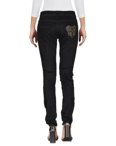 Shop Just Cavalli Denim Pants In Black