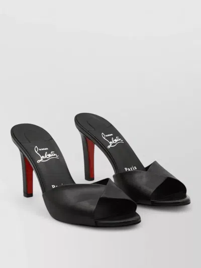 Christian Louboutin Fanny Slide Leather Heeled Mules 85 In Black