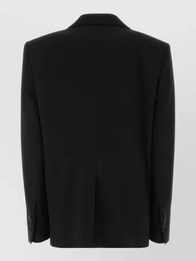 Dsquared2 Stretch Wool Blend Oversized Tailored Blazer In Black