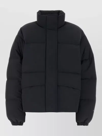 Jil Sander Polyester Down Jacket Elasticated Cuffs Pockets In Black