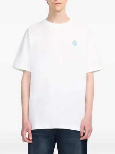 Flâneur Blossom Rubber-patch T-shirt In White