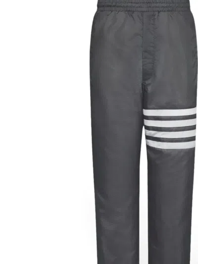 Thom Browne Elasticated-cuffs Track Pants In Gray