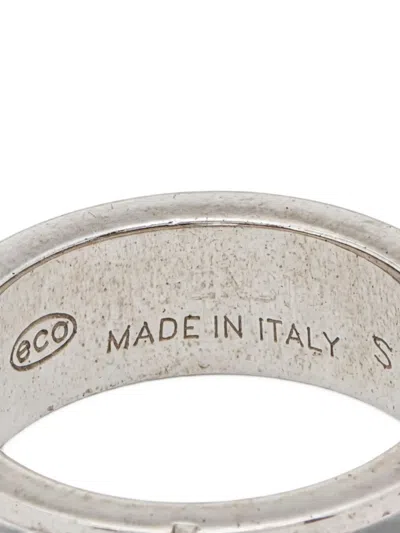 Pre-owned Fendi Sta Ring In Silver