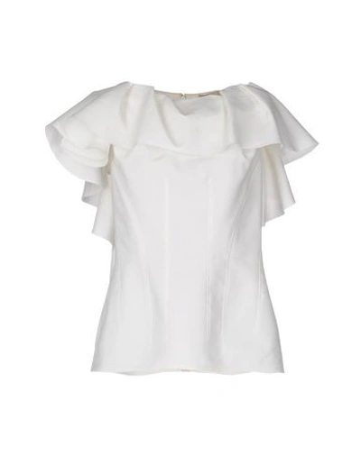 Shop Lanvin Blouses In Ivory