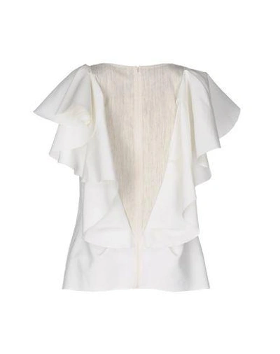 Shop Lanvin Blouses In Ivory