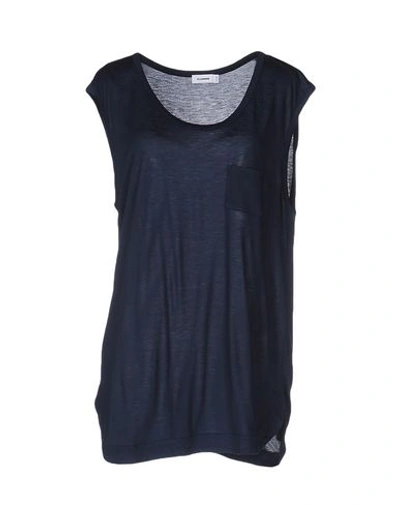 Jil Sander T-shirt In Dark Blue