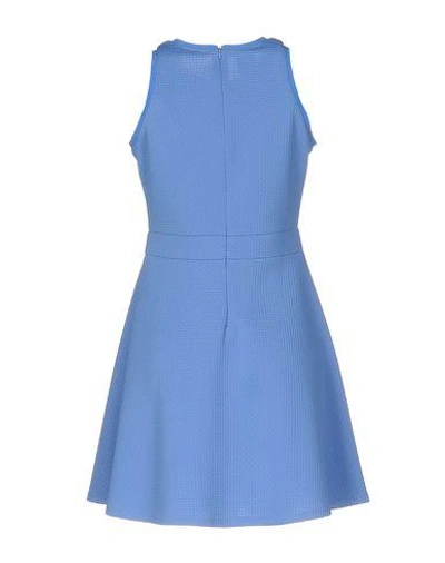 Shop Pinko Short Dress In Sky Blue