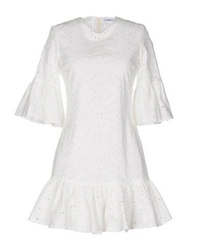 Ainea Short Dresses In White