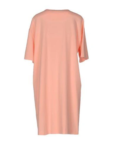 Shop Love Moschino Short Dresses In Salmon Pink