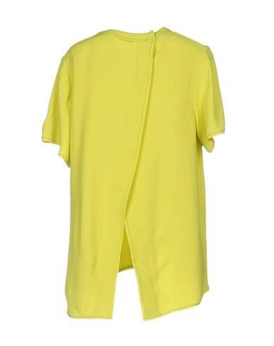 Shop Proenza Schouler Blouse In Acid Green