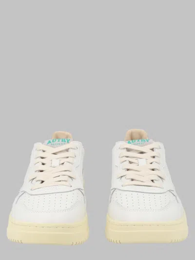 Autry Medalist Low White Suede Accents Cow Leather Sneakers In Multi