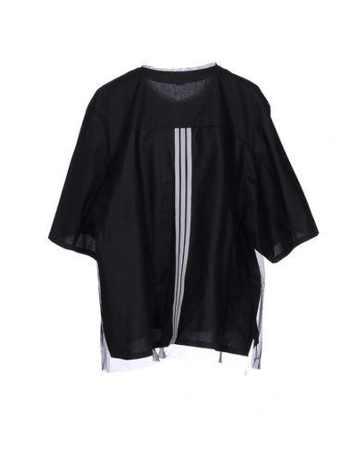 Shop Y-3 Solid Color Shirts & Blouses In Black