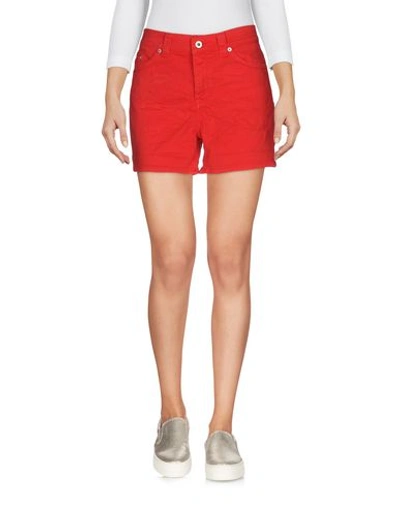 Dondup Denim Shorts In Red