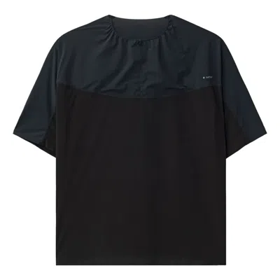 Satisfy Justice Trail Half-zip T-shirt In Black