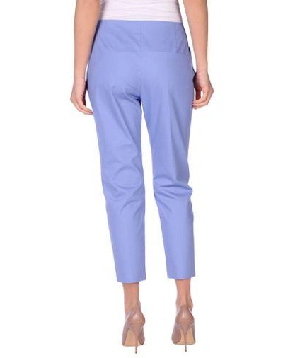 Shop M Missoni Casual Pants In Lilac