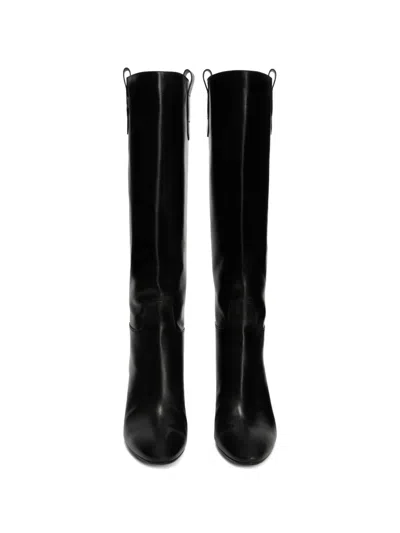 Jil Sander Block-heel Boots In Black