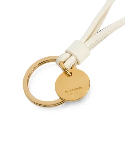 Jil Sander Knot Key Ring In Neutral
