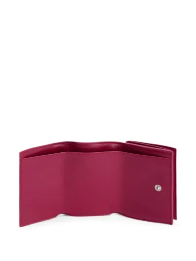 Jil Sander Mini Wallet In Red