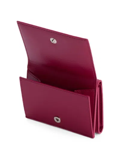 Jil Sander Mini Wallet In Red