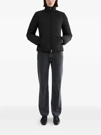Jil Sander Logo-print Down Jacket In Black