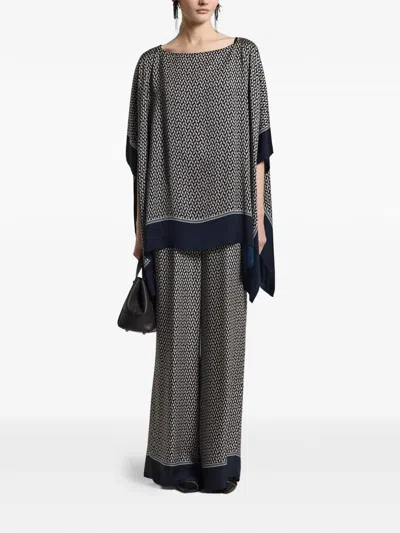 Peserico Geometric-print Tunic In Multi