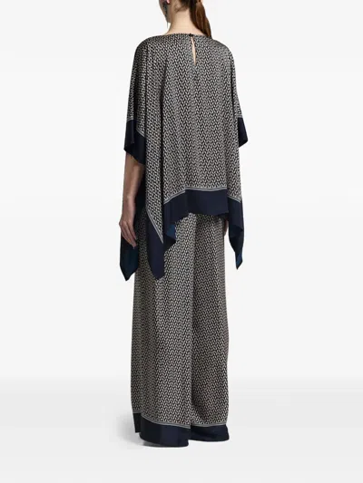 Peserico Geometric-print Tunic In Multi
