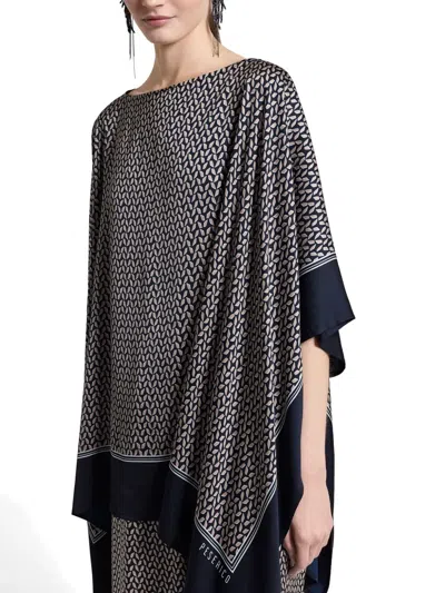 Peserico Geometric-print Tunic In Multi