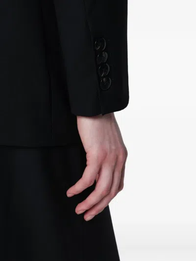 Vitovi Flap-pocket Double-breasted Blazer In Black