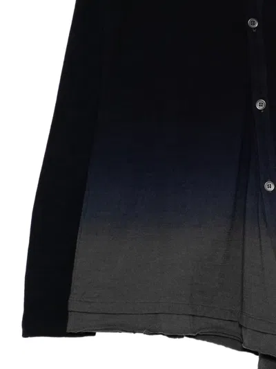 Y's Gradient-effect Cardigan In Black