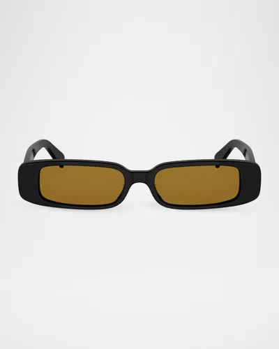 Celine 3 Dots Rectangular Sunglasses, 53mm In Yellow