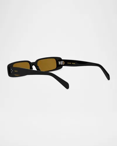 Celine 3 Dots Rectangular Sunglasses, 53mm In Yellow
