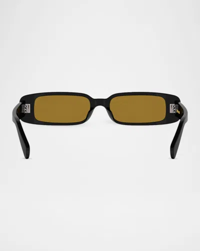Celine 3 Dots Rectangular Sunglasses, 53mm In Yellow