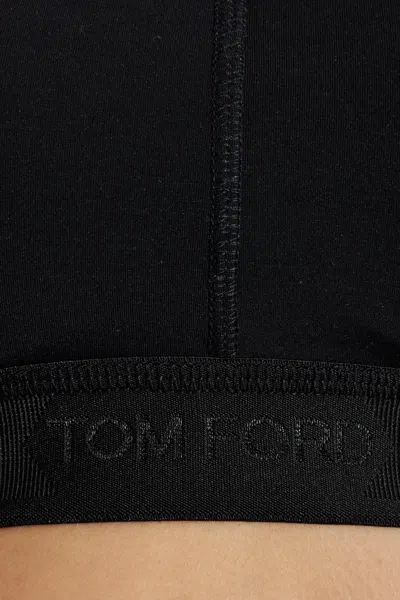 Tom Ford Logo Band Bra In Black