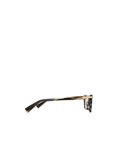 Balmain Eyewear Rectangle Frame Glasses In Brown