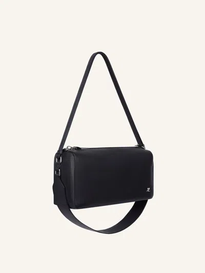 Courrèges Three Sixty Shoulder Bag In Black