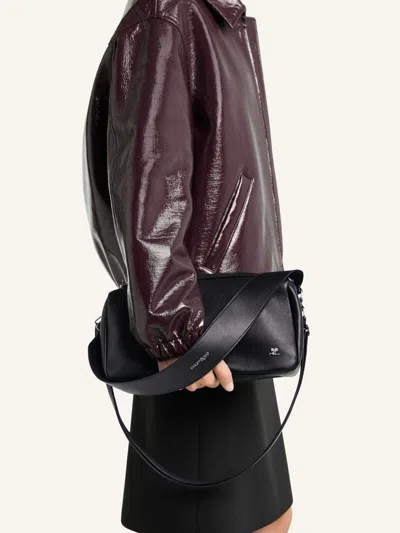 Courrèges Three Sixty Shoulder Bag In Black